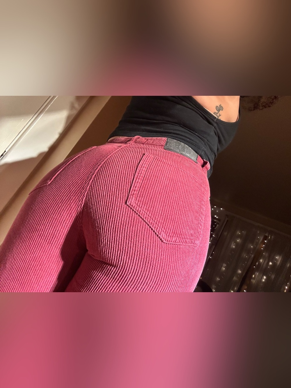 BDG High-Rise Corduroy Jeans in Rose